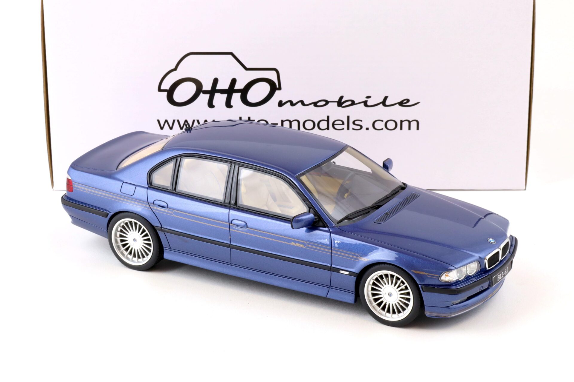1:18 OTTO mobile OT359B BMW 7er E38 Alpina B12 6.0 Limousine blue metallic