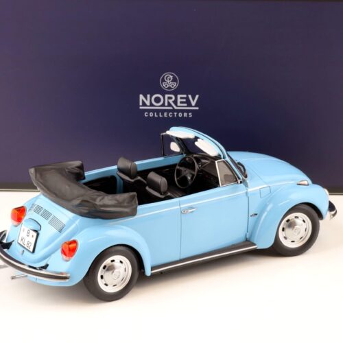 1:18 Norev VW Käfer 1303 Cabriolet 1973 light blue - Limited 200 pcs.