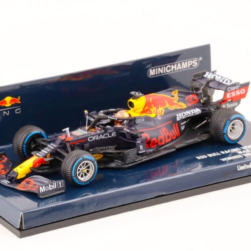 1:43 Minichamps Red Bull Racing Honda RB16B Max Verstappen Winner Belgian GP 2021