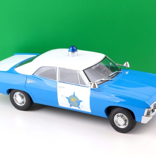 1:18 Greenlight 1967 Chevrolet Biscayne Police Car Chicago CPD blue/ white