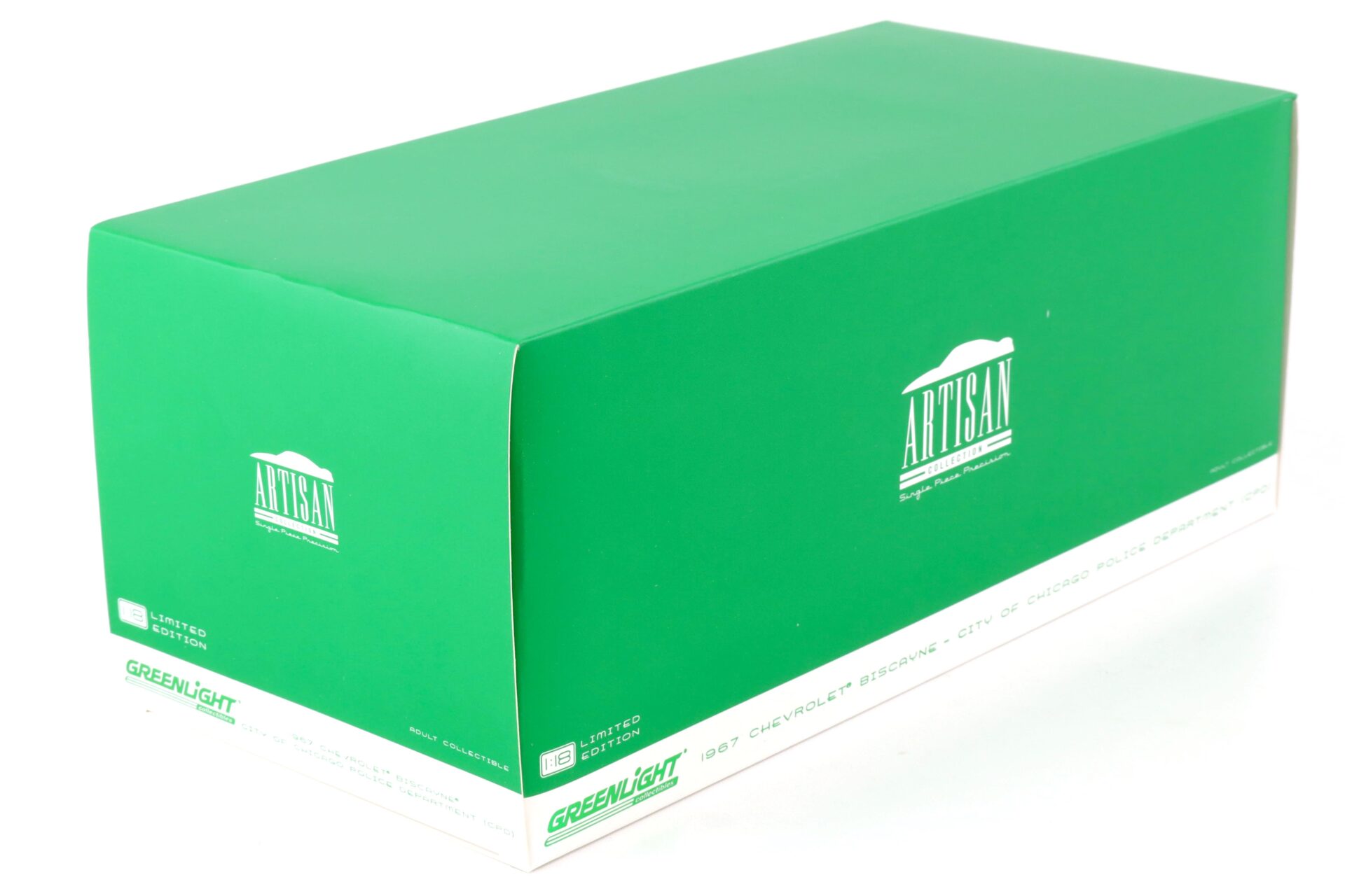 1:18 Greenlight 1967 Chevrolet Biscayne Police Car Chicago CPD blue/ white