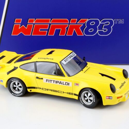 1:18 WERK83 Porsche 911 Carrera 3.0 RSR #1 IROC Riverside 1973 Fittipaldi yellow