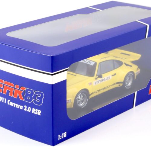 1:18 WERK83 Porsche 911 Carrera 3.0 RSR #1 IROC Riverside 1973 Fittipaldi yellow