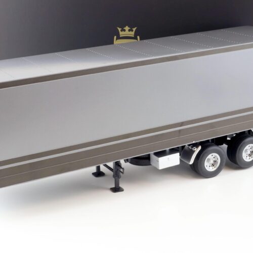 1:18 Road Kings Semi-Trailer Koffer Anhänger LKW grey metallic/ anthrazit