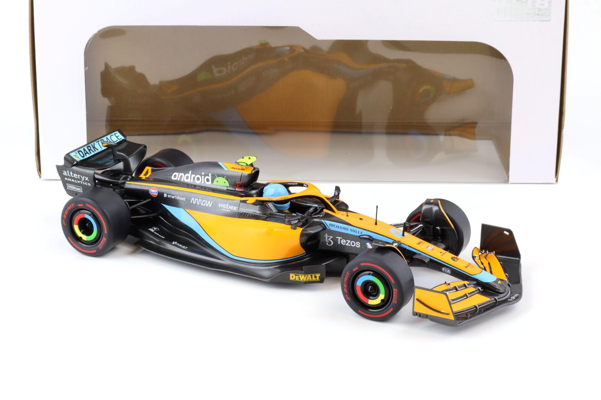 1:18 Solido McLaren MCL36 Norris Emilia Romagna GP 2022 orange / black / blue