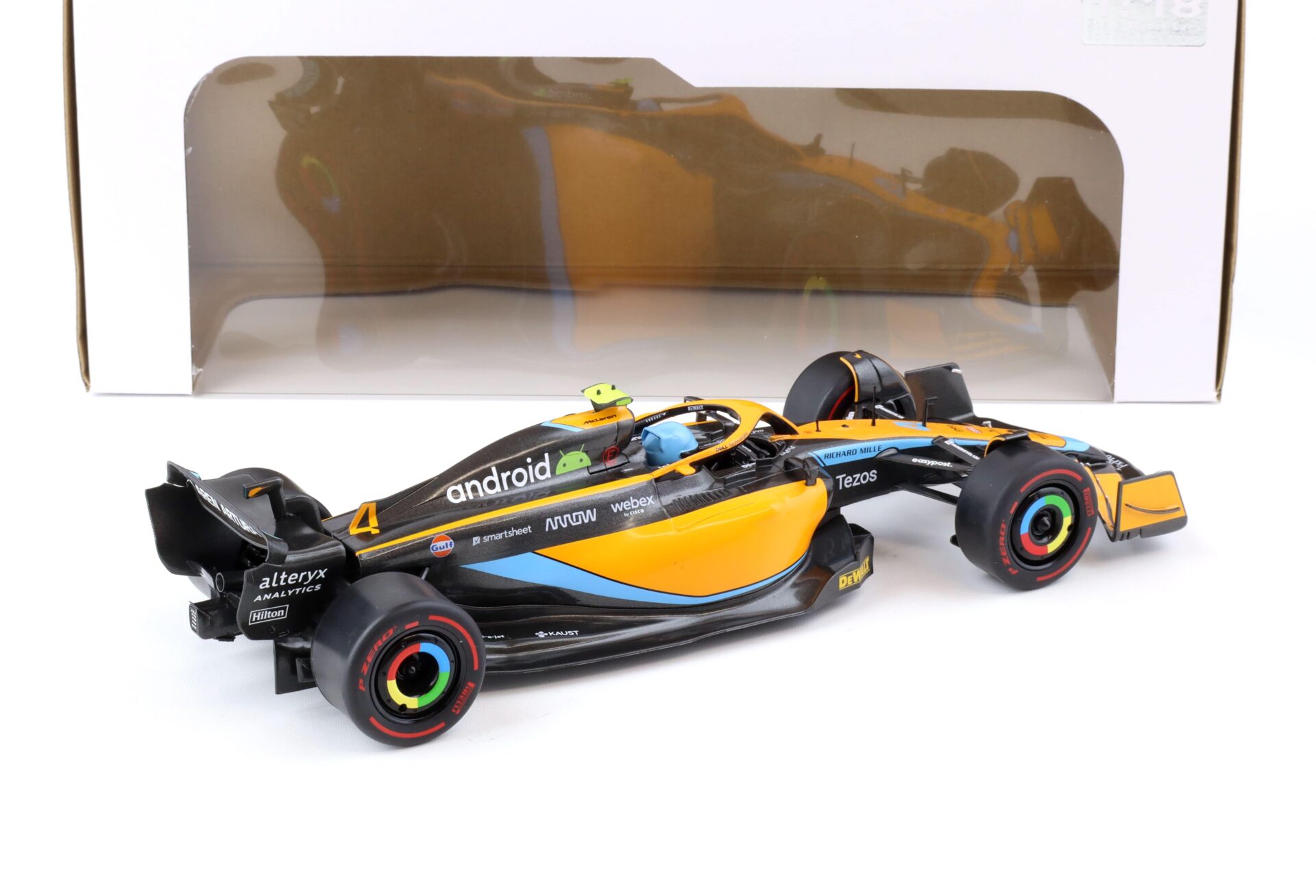 1:18 Solido McLaren MCL36 Norris Emilia Romagna GP 2022 orange / black / blue