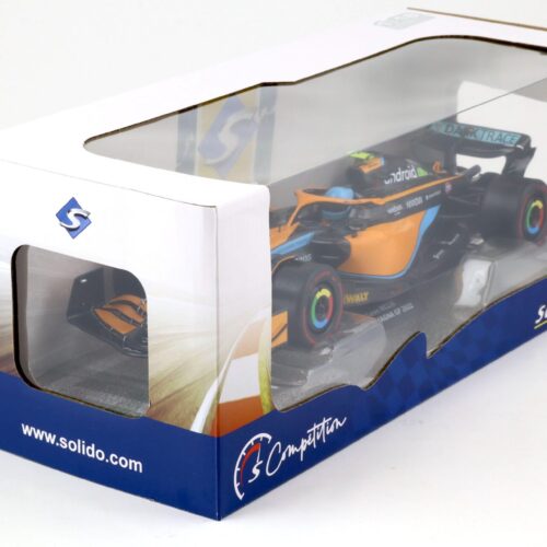 1:18 Solido McLaren MCL36 Norris Emilia Romagna GP 2022 orange / black / blue
