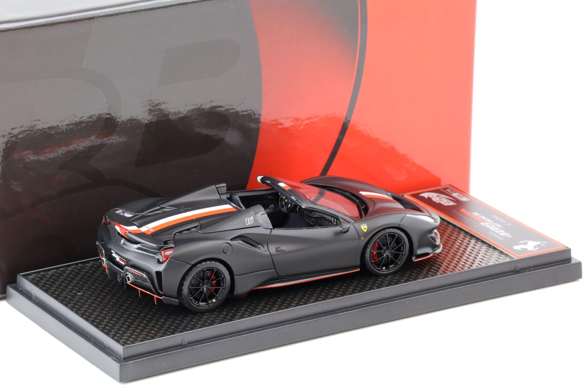 1:43 BBR Ferrari 488 Pista Spider Charles Leclerc SPIDER VERSION - Limited 216 pcs.