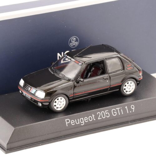 1:43 Norev 1992 Peugeot 205 GTi 1.9 black with PTS deco