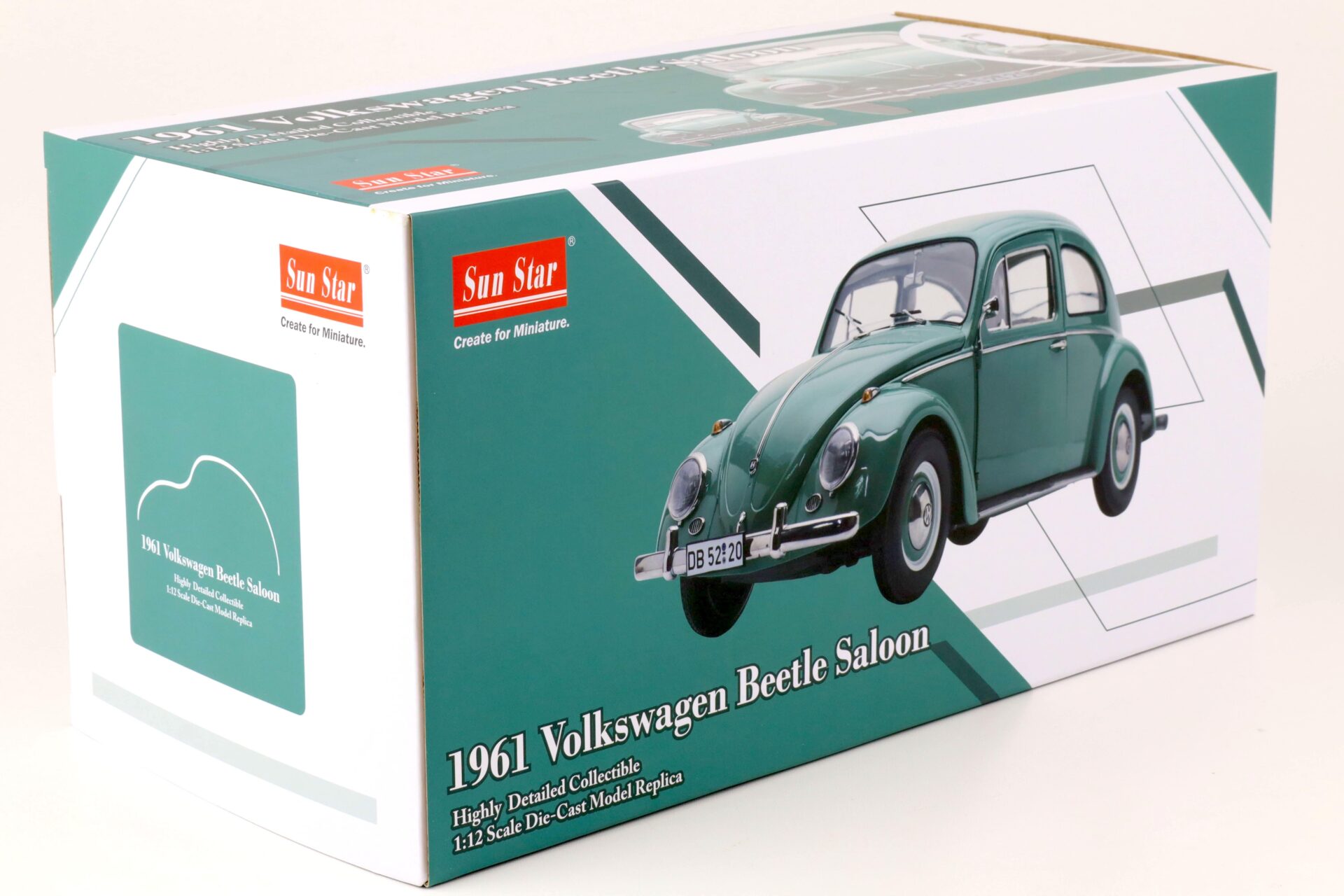 1:12 Sun Star 1961 VW Beetle Käfer Saloon turquoise green 5220