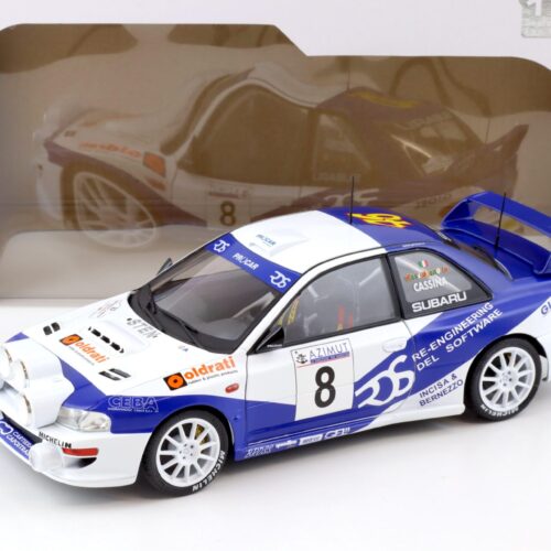 1:18 Solido Subaru Impreza S5 WRC 1999 Rally Azimut Di Monza 2000 Rossi/Cassina #8