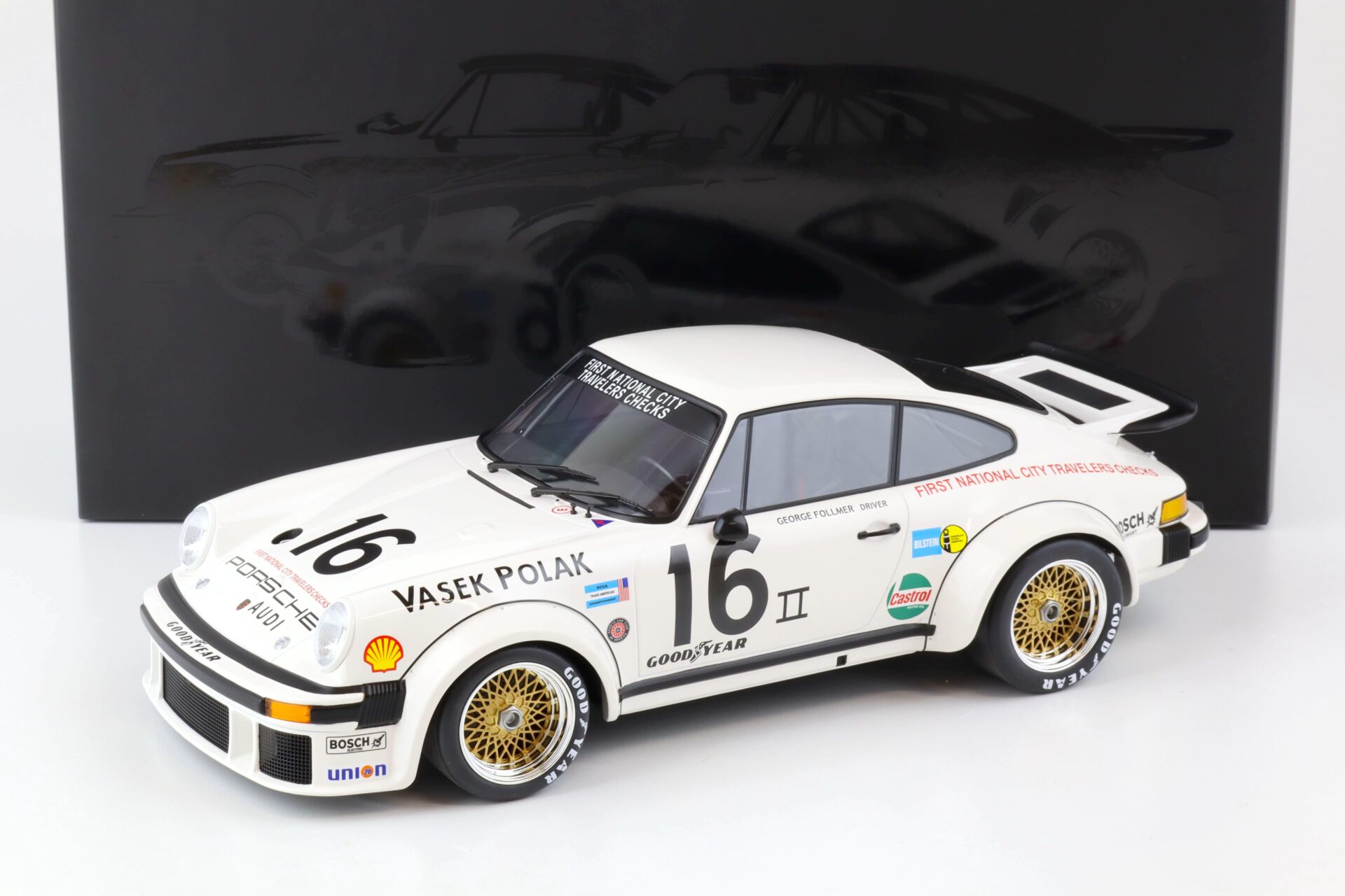 ID 77470 orig 1.jpg 1:12 Minichamps Porsche 934 George Follmer #16 Polak Racing Trans-Am Champion