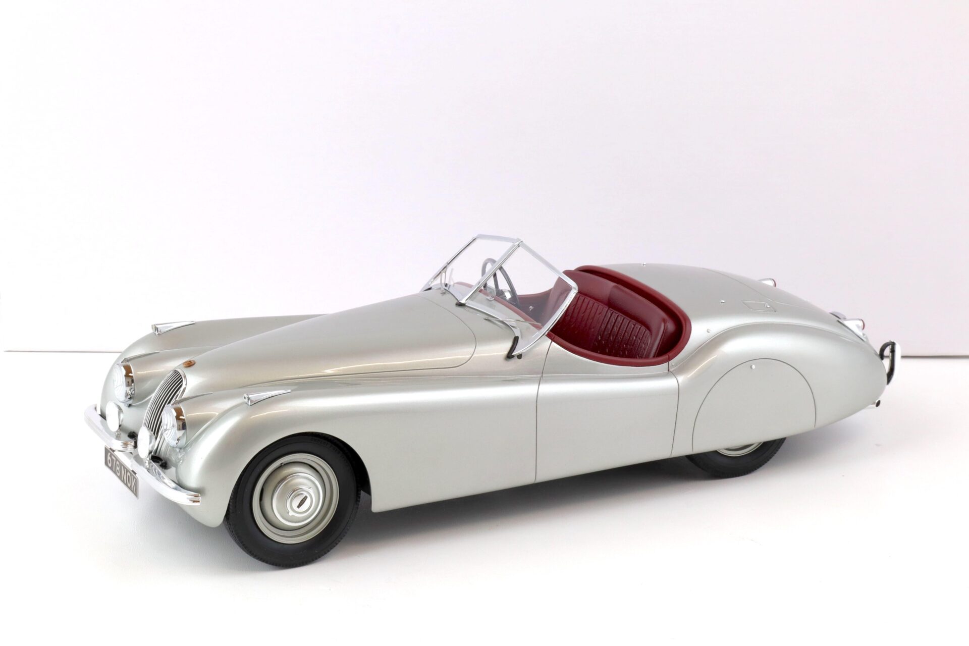 1:12 12ART Fine Model Cars Jaguar XK120 OTS Cabriolet RHD silver 1953