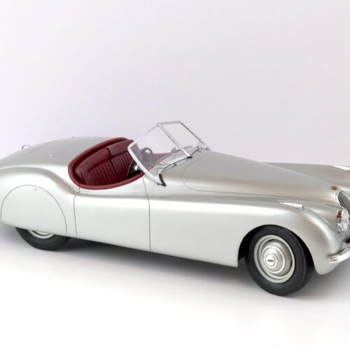 1:12 12ART Fine Model Cars Jaguar XK120 OTS Cabriolet RHD silver 1953