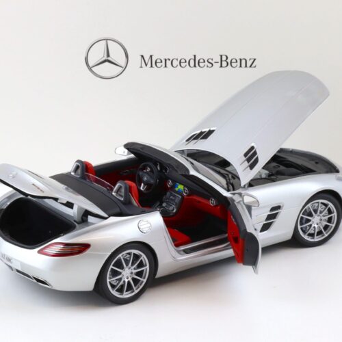1:18 Minichamps Mercedes SLS AMG Roadster iridium silver DEALER VERSION