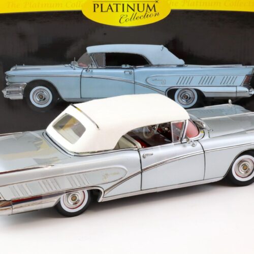1:18 Sun Star 1958 Buick Limited closed convertible silver mist