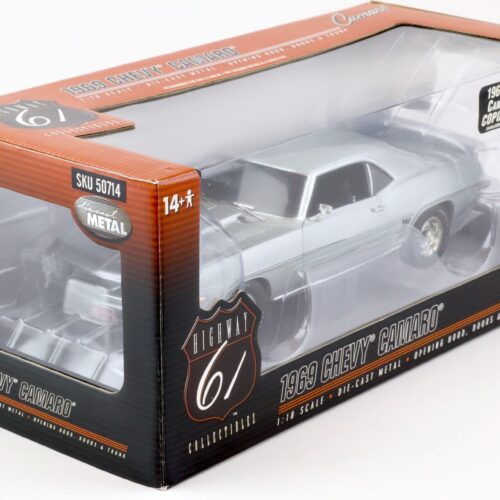 1:18 Highway61 Chevrolet Camaro ZL-1 COPO RS - 427 Coupe 1969 silver metallic