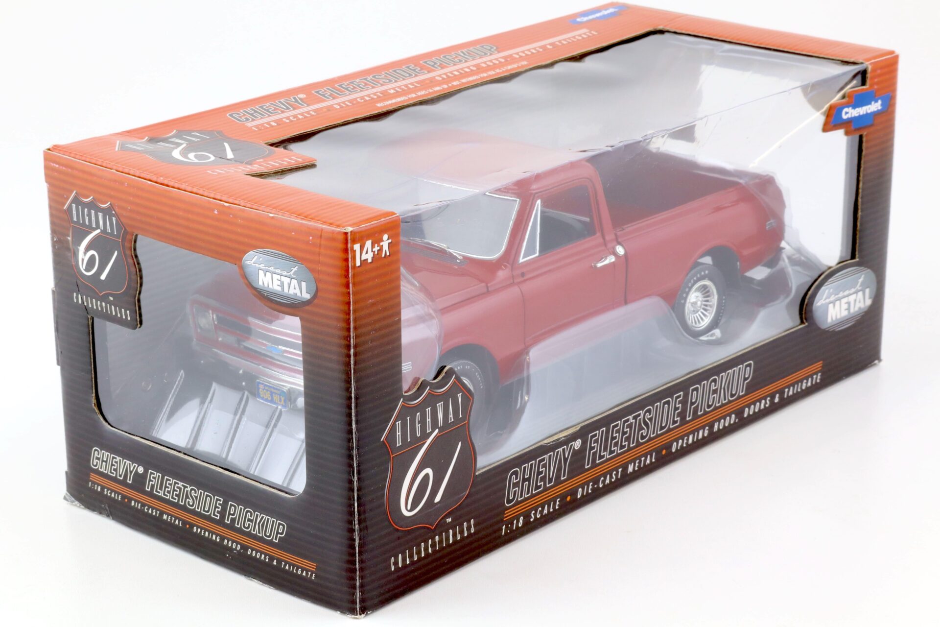 1:18 Highway61 Chevrolet Fleetside Pickup red 50561