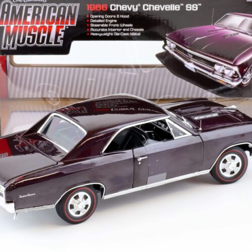 1:18 Auto World 1966 Chevrolet Chevelle SS 396 burgundy metallic