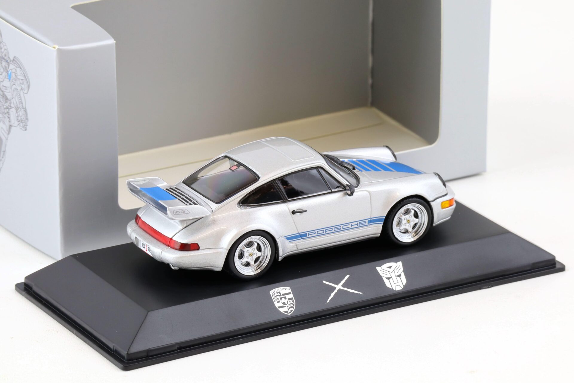 1:43 Spark Porsche 911 964 Carrera RS 3.8 Mirage Transformers silver WAP DEALER