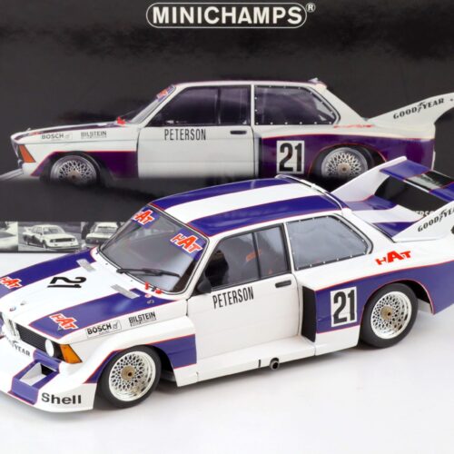 1:18 Minichamps BMW 320i Team Hat R.Peterson #21 DRM 1977