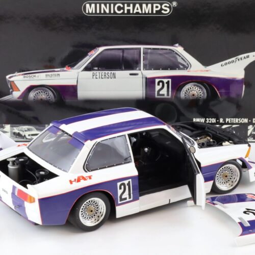 1:18 Minichamps BMW 320i Team Hat R.Peterson #21 DRM 1977