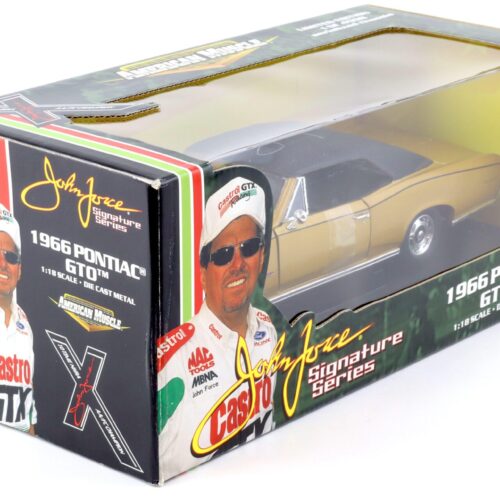 1:18 ERTL American Muscle 1966 Pontiac GTO John Force gold metallic/ black