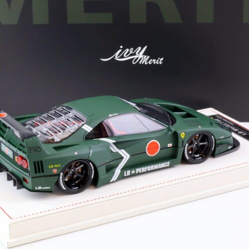 1:18 Ivy Model Merit Ferrari F40 LB Works LBWK Fighter green - Limited 69 pcs.