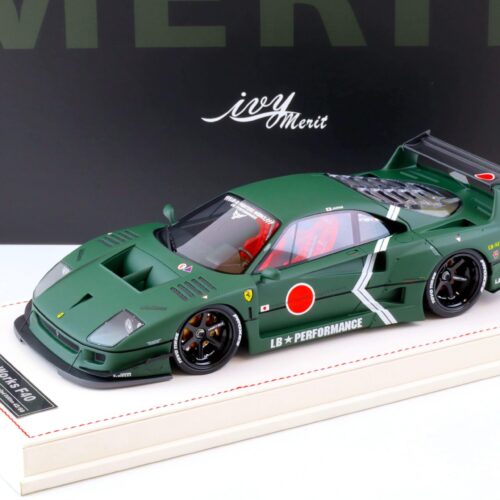 1:18 Ivy Model Merit Ferrari F40 LB Works LBWK Fighter green - Limited 69 pcs.