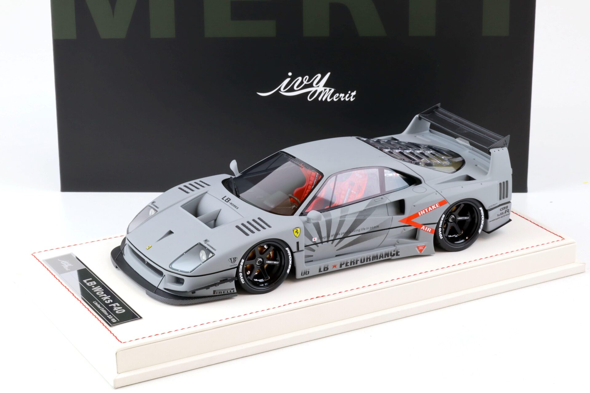 ID 78013 orig.jpg 1:18 Ivy Model Merit Ferrari F40 LB Works LBWK Fighter grey - Limited 69 pcs.