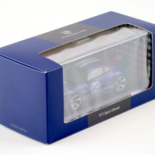 1:43 Spark Porsche 911 (992) Sport Classic Coupe 2022 Gentian blue WAP DEALER