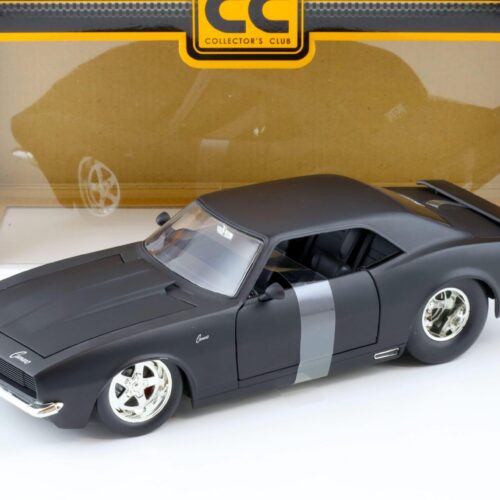 1:18 JADA Toys 1968 Chevrolet Camaro Collectors Club matt black