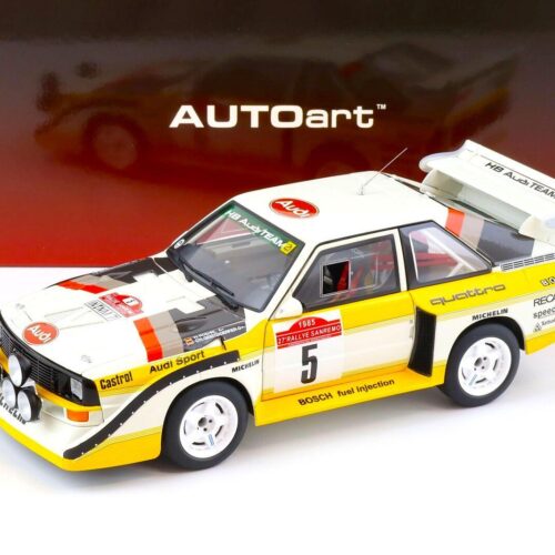 1:18 AUTOart Audi Sport Quattro S1 Rally San Remo 1985 Winner Röhrl/Geistdörfer