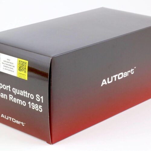 1:18 AUTOart Audi Sport Quattro S1 Rally San Remo 1985 Winner Röhrl/Geistdörfer