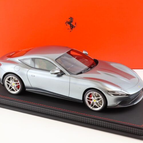 1:18 BBR Ferrari Roma Grigio Titan 3239 grey with showcase - Limited 24 pcs.