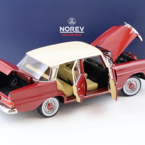 1:18 Norev Mercedes 200 W110 Sedan 1966 red/ beige 183706