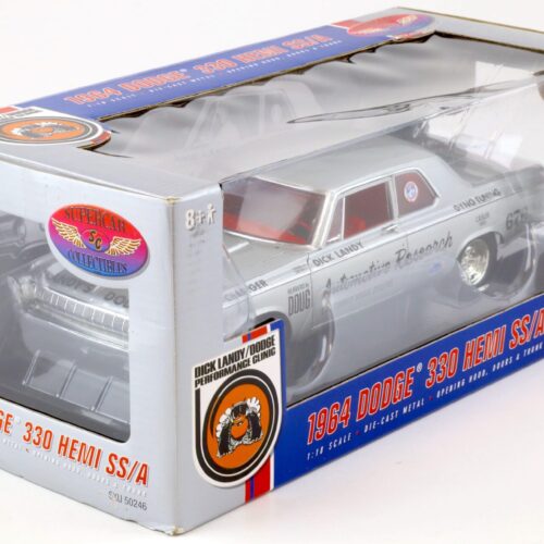 1:18 Highway61 Supercar 1964 Dodge 330 Hemi SS/A Dick Landy 676 SS/A silver
