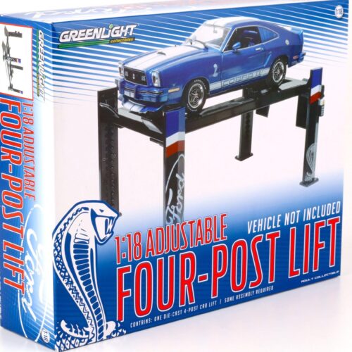 1:18 Greenlight FORD COBRA Adjustable FOUR-POST Lift Hebebühne Zubehör black