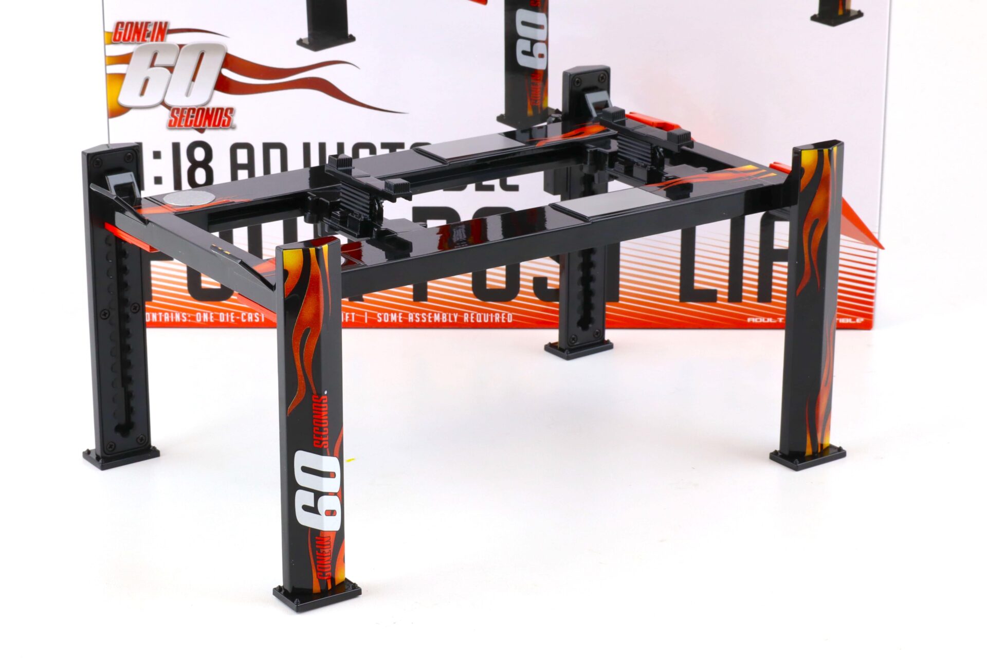 1:18 Greenlight Gone in 60 Seconds Adjustable FOUR-POST Lift Hebebühne Zubehör black
