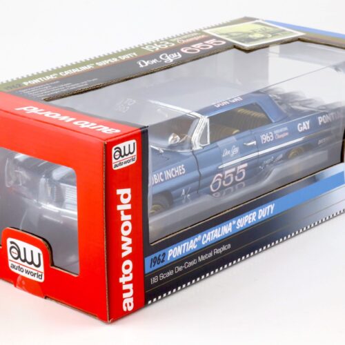 1:18 Auto World 1962 Pontiac Catalina Super Duty #655 Don Gay blue metallic