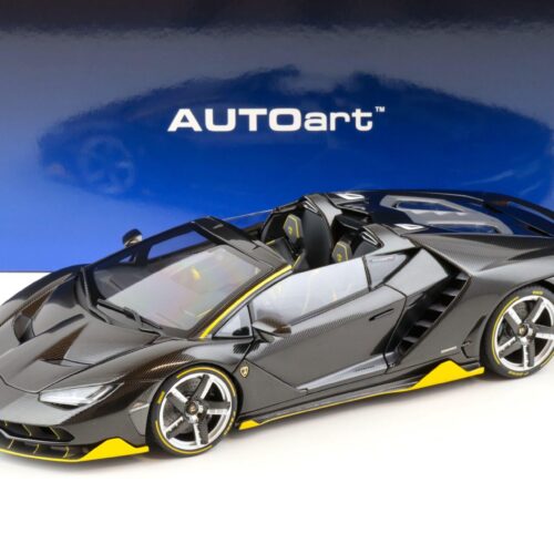 1:18 AUTOart Lamborghini Centenario Roadster Clear Carbon with yellow accents 79119