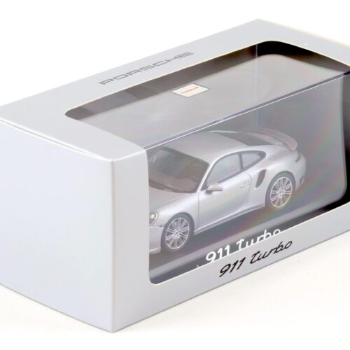 1:43 Minichamps Porsche 911 (991) Turbo silver DEALER VERSION