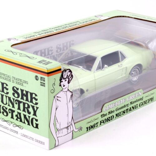 1:18 Greenlight 1967 Ford Mustang Coupe The She Country Mustang Limelite green