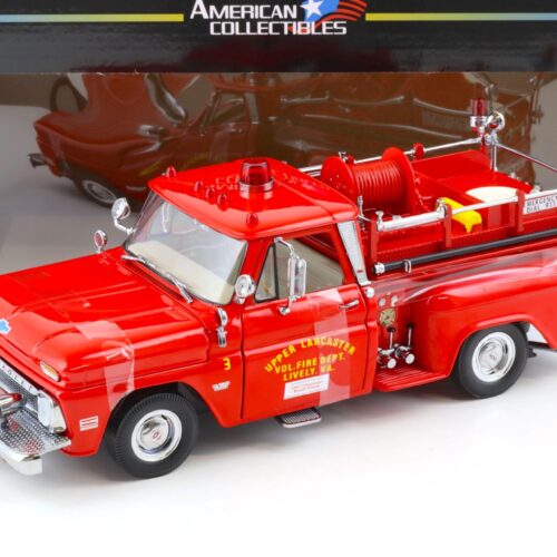 1:18 Sun Star 1965 Chevrolet C-20 Fire Truck Upper Lancaster red