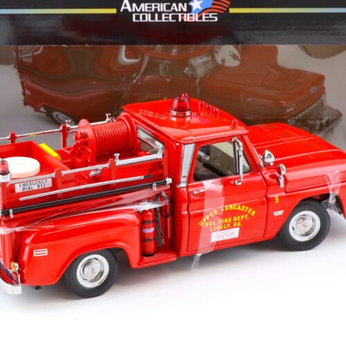 1:18 Sun Star 1965 Chevrolet C-20 Fire Truck Upper Lancaster red