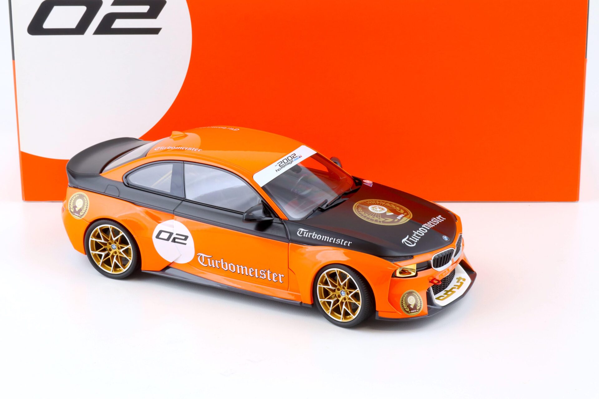 1:18 Norev BMW 2002 Hommage Turbomeister #02 orange/ black DEALER VERSION