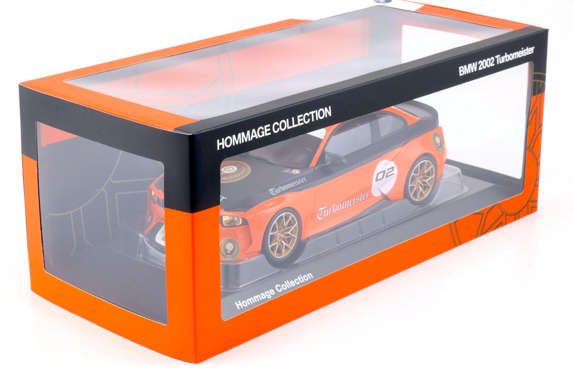 1:18 Norev BMW 2002 Hommage Turbomeister #02 orange/ black DEALER VERSION