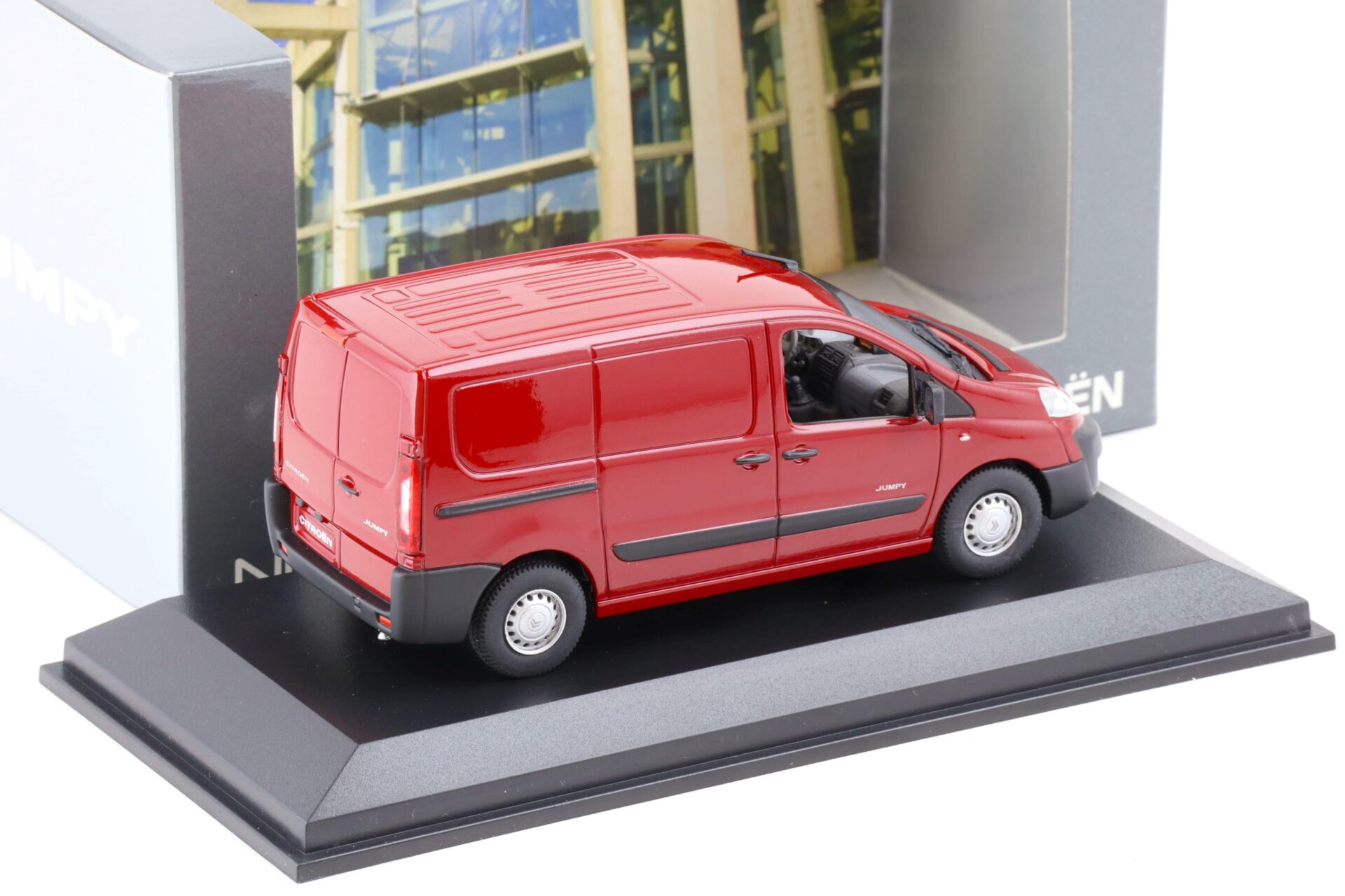 1:43 Norev Citroen Jumpy Panel Van red 2006 DEALER VERSION