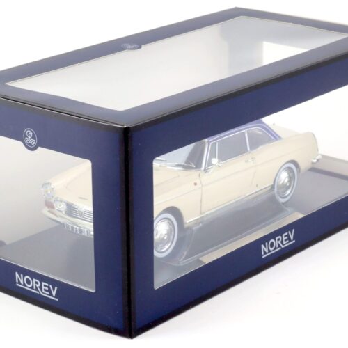 1:18 Norev Peugeot 404 Coupe 1967 cream & blue - Limited 200 pcs.