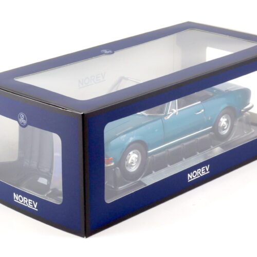 1:18 Norev Peugeot 504 Cabriolet 1969 metallic blue - Limited 250 pcs.